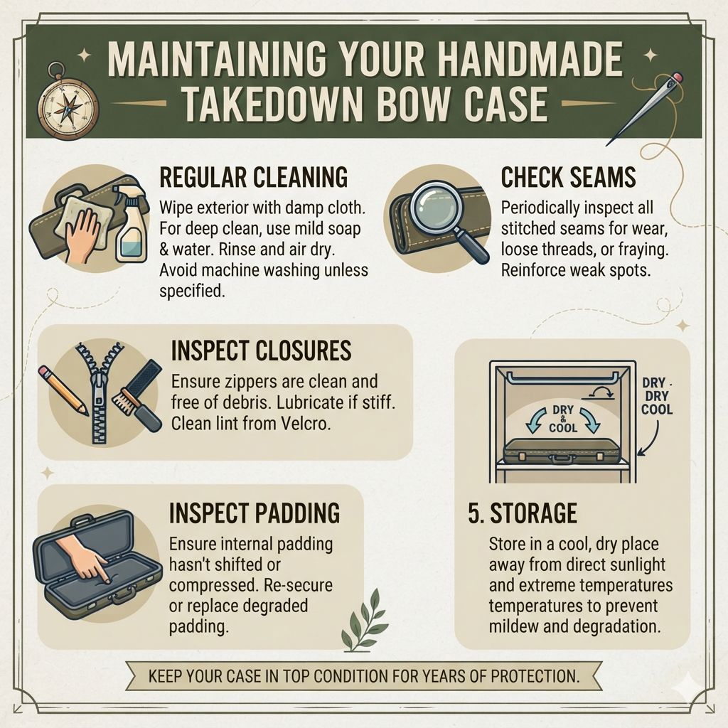 Maintaining Your Handmade Takedown Bow Case