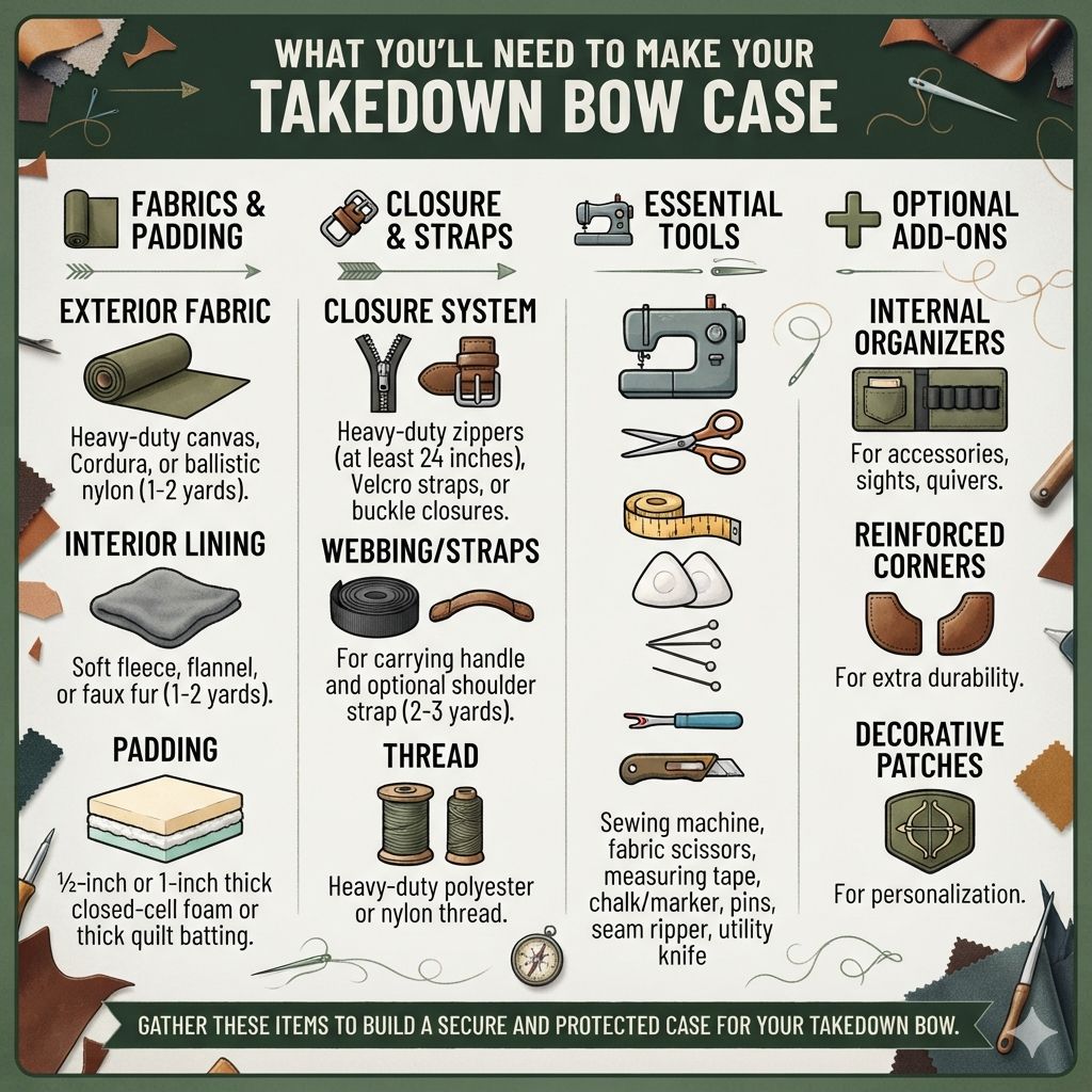 What You'll Need to Make Your Takedown Bow Case