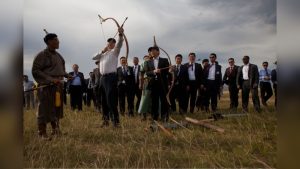 Did Joe Biden Shoot A Bow And Arrow In Mongolia