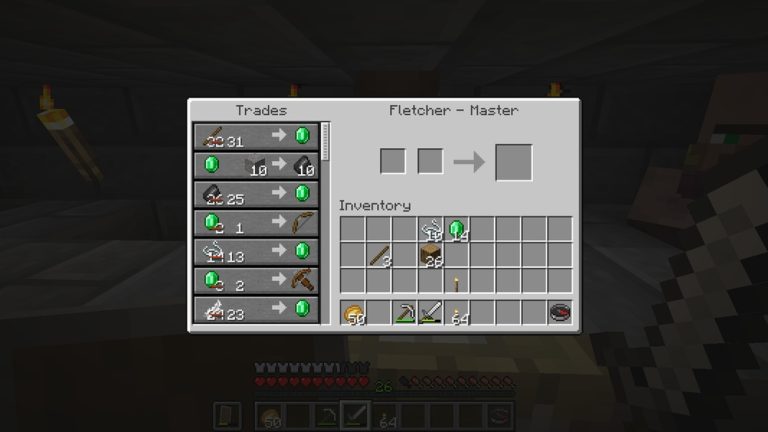 Do Fletcher Villagers Buy Arrows