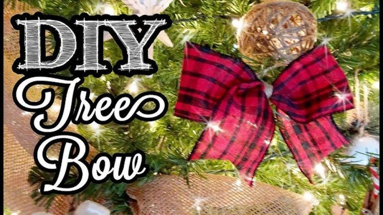 How Do You Make Bows for Christmas Trees