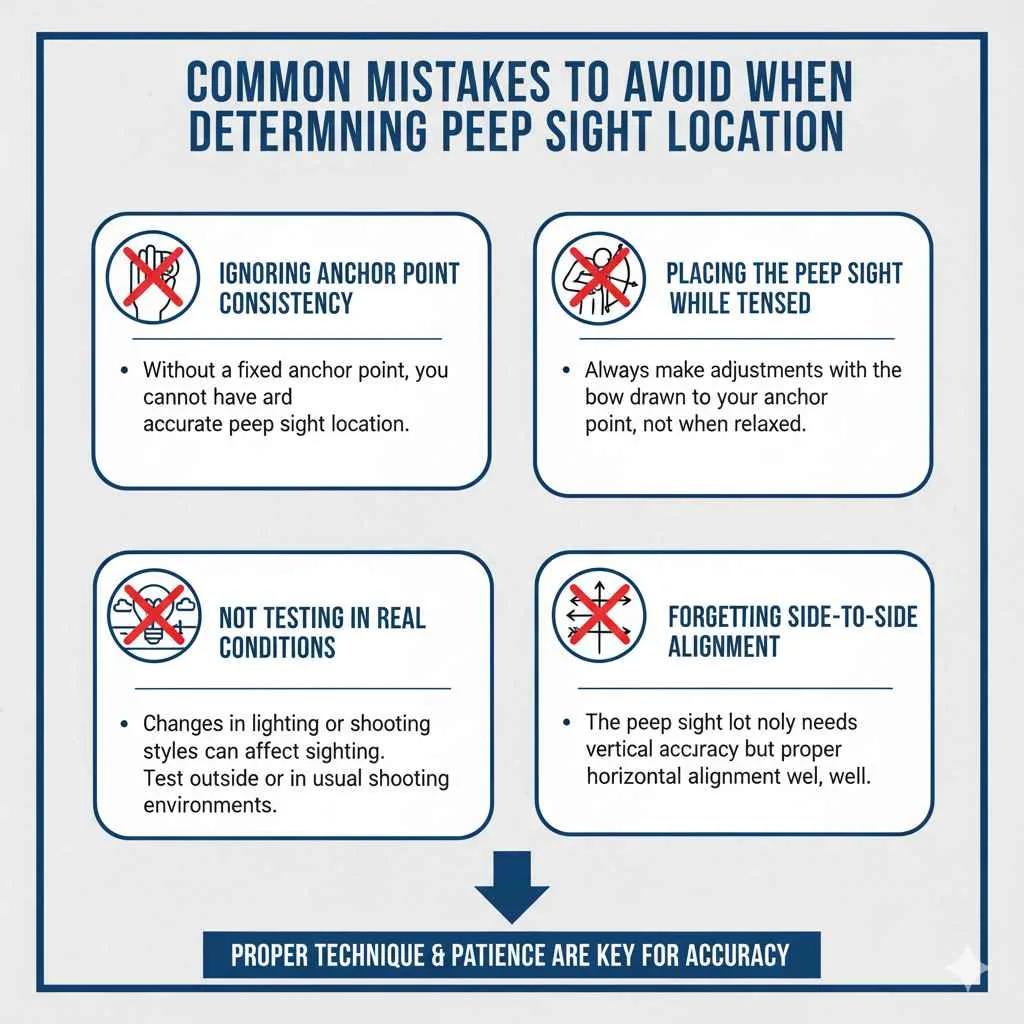 Common Mistakes to Avoid When Determining Peep Sight Location