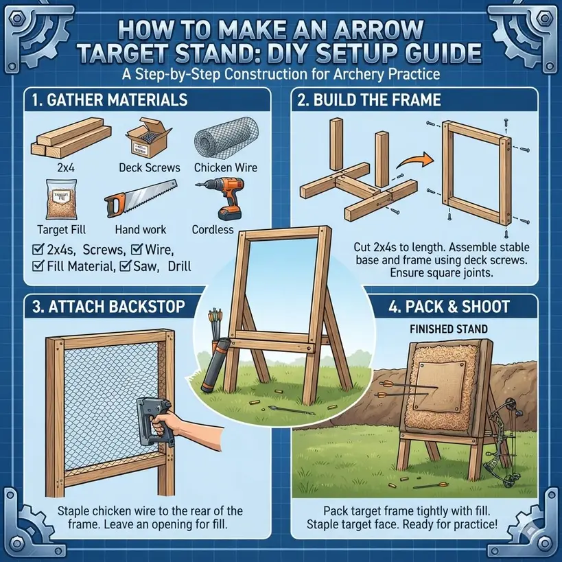 How To Make An Arrow Target Stand Diy Setup Guide