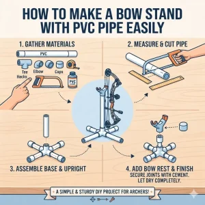 How to Make a Bow Stand with PVC Pipe Easily