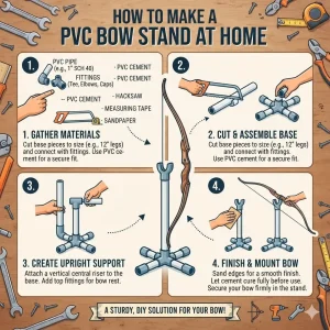 How to Make a PVC Bow Stand at Home