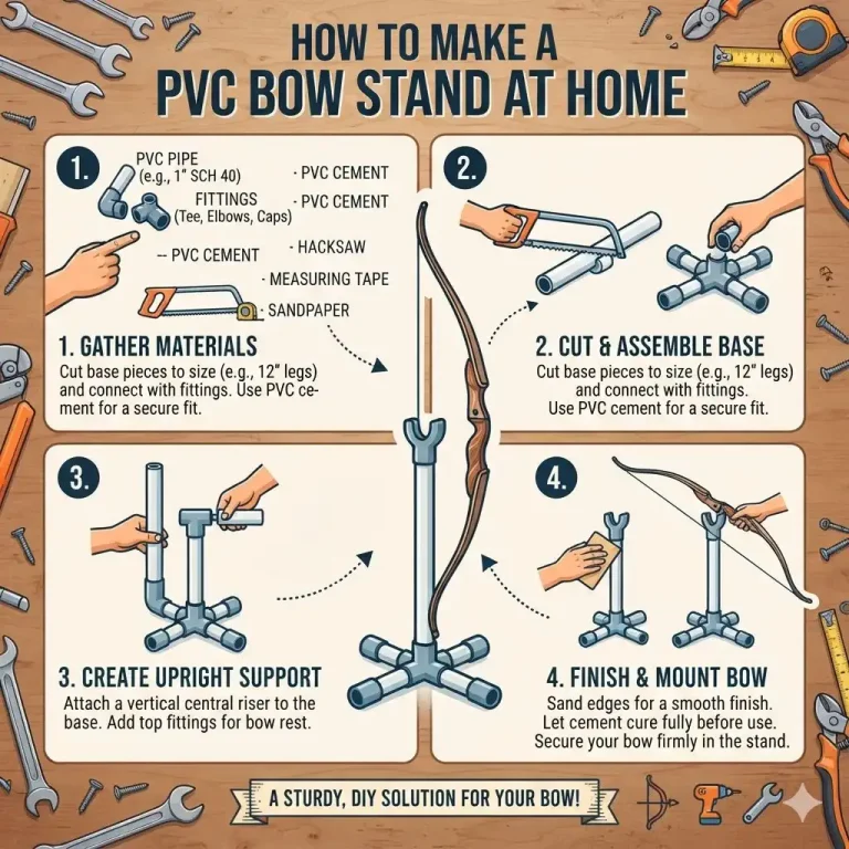 How to Make a PVC Bow Stand at Home
