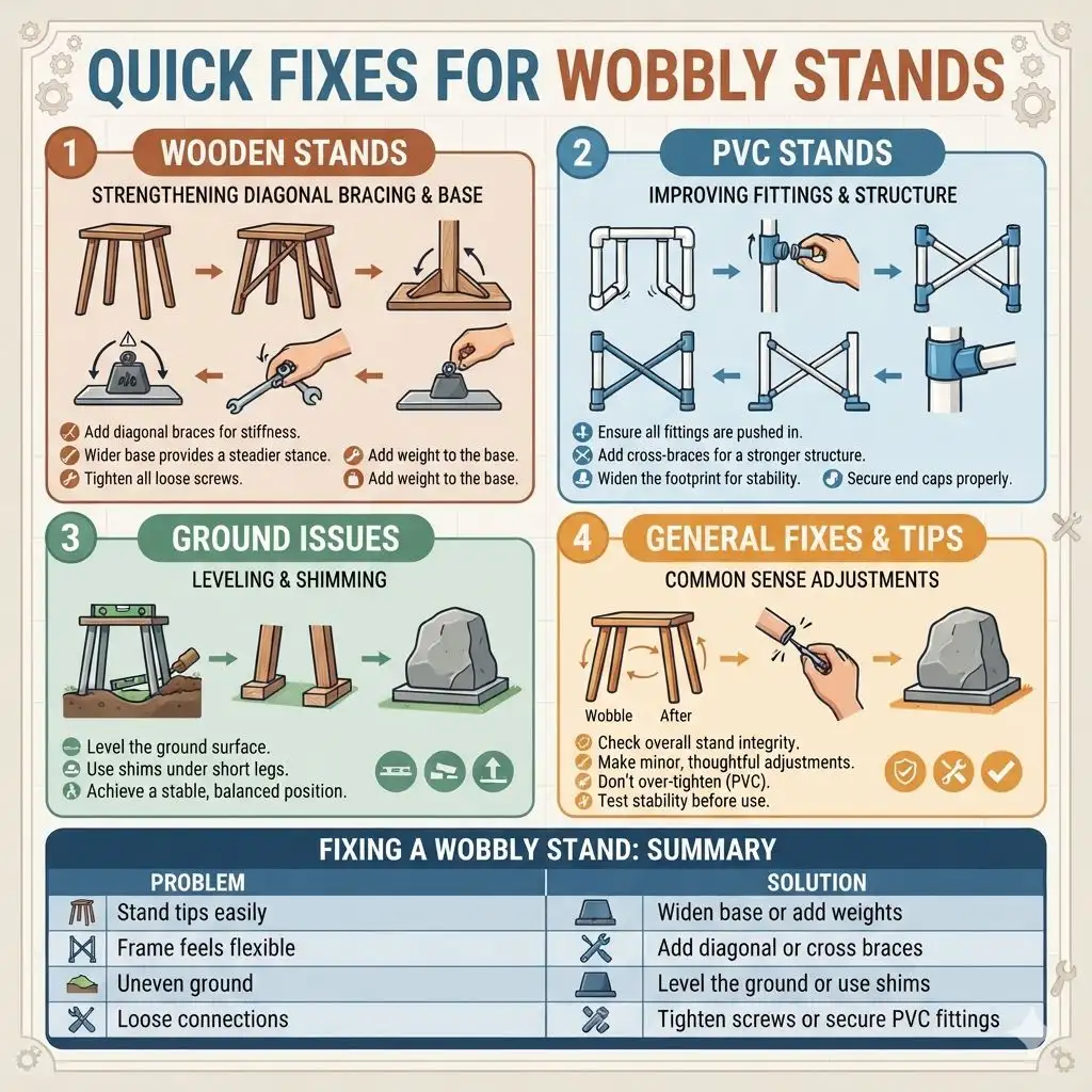 Quick Fixes for Wobbly Stands