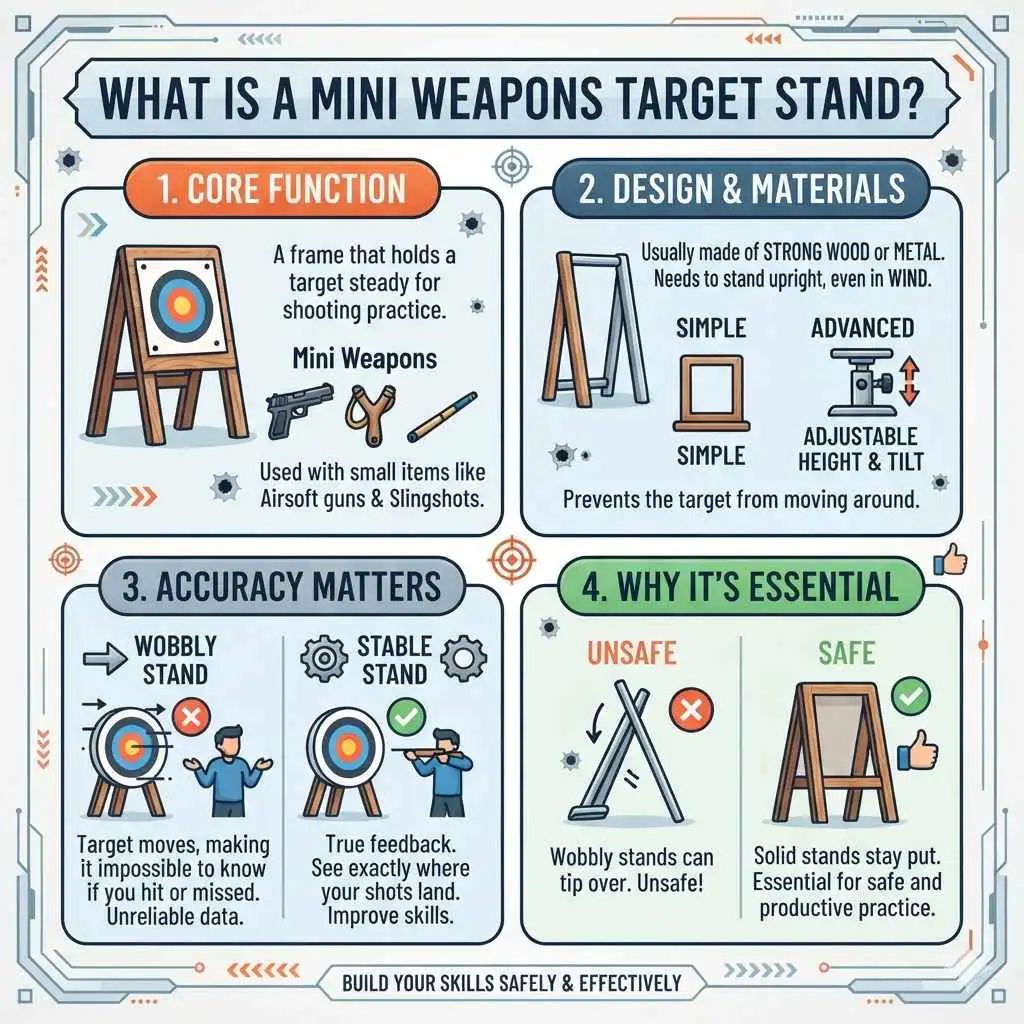 What is a Mini Weapons Target Stand 