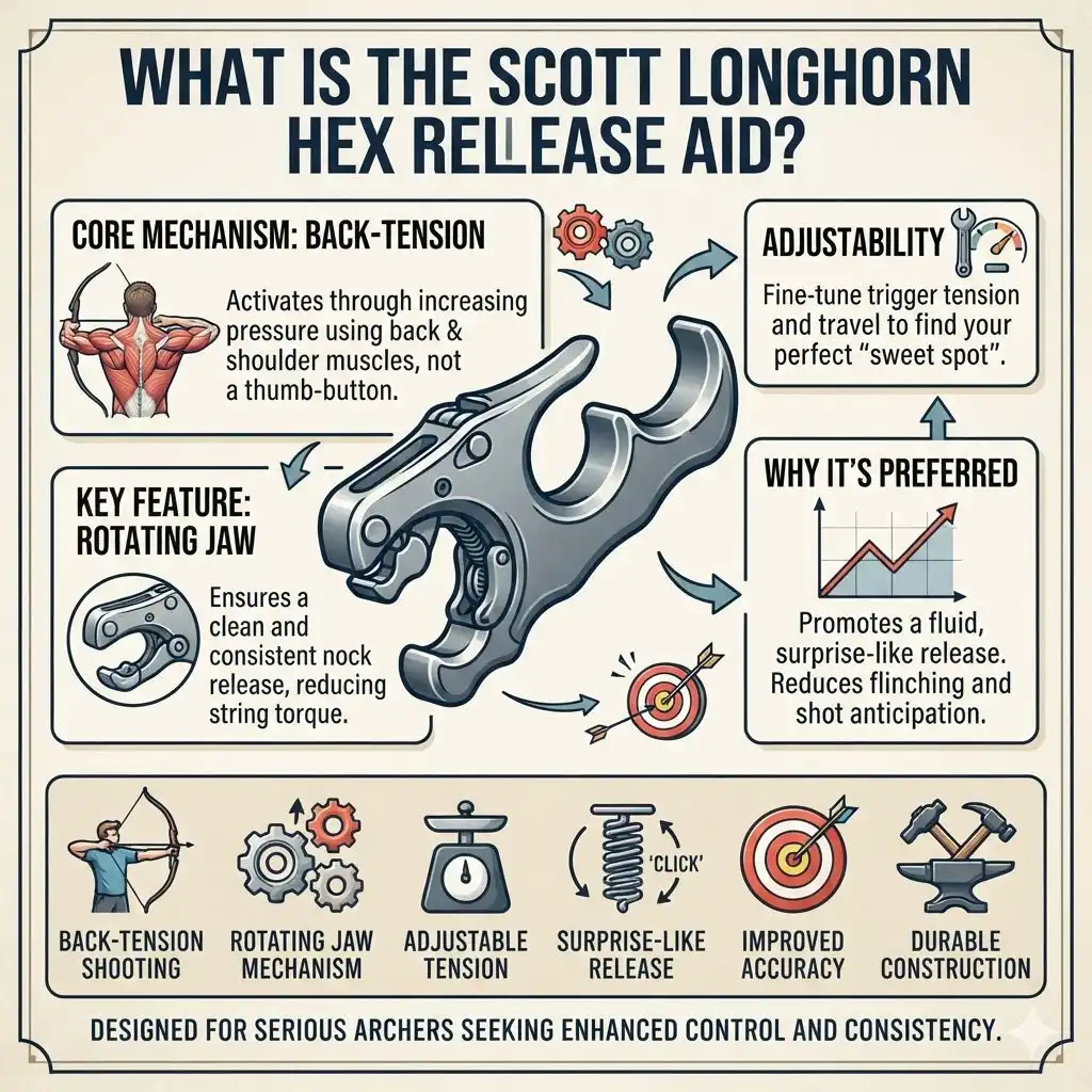 What is the Scott Longhorn Hex Release Aid