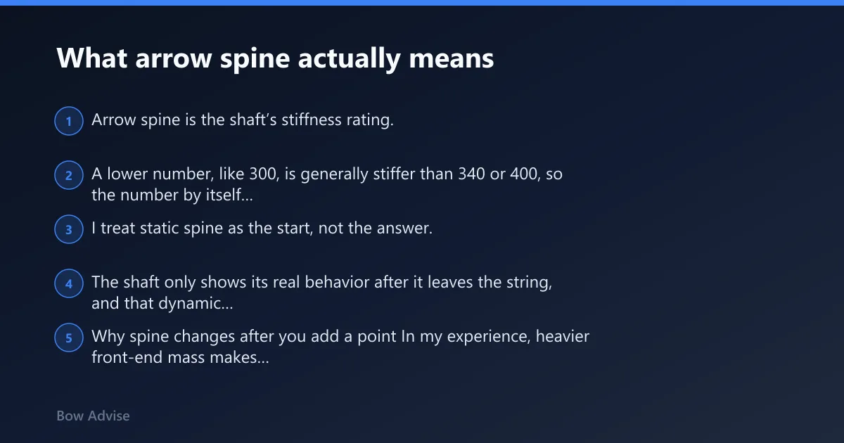 Steps: What arrow spine actually means