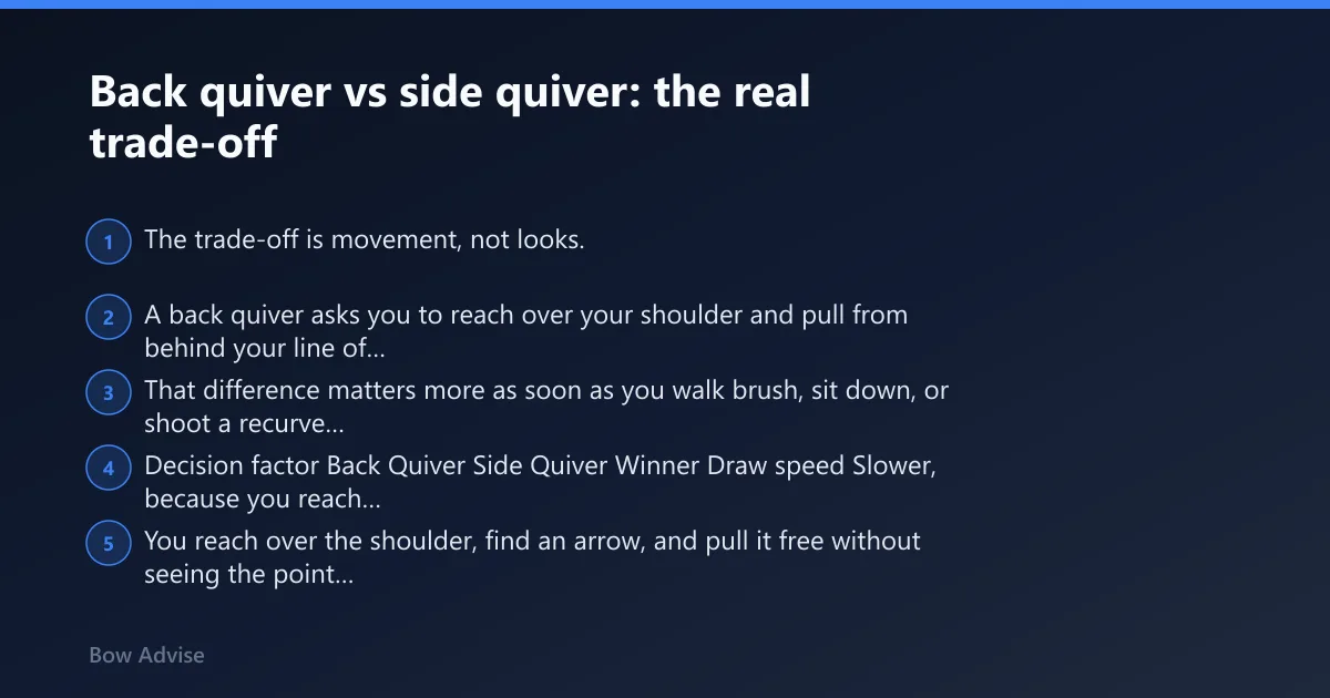 Steps: Back quiver vs side quiver: the real trade-off