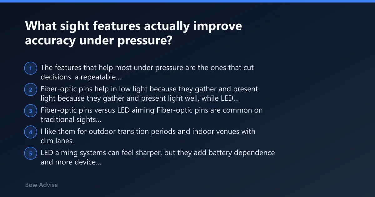 Steps: What sight features actually improve accuracy under pressure?