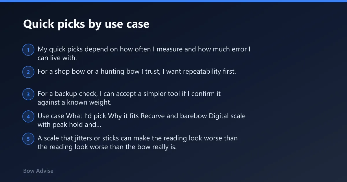 Steps: Quick picks by use case