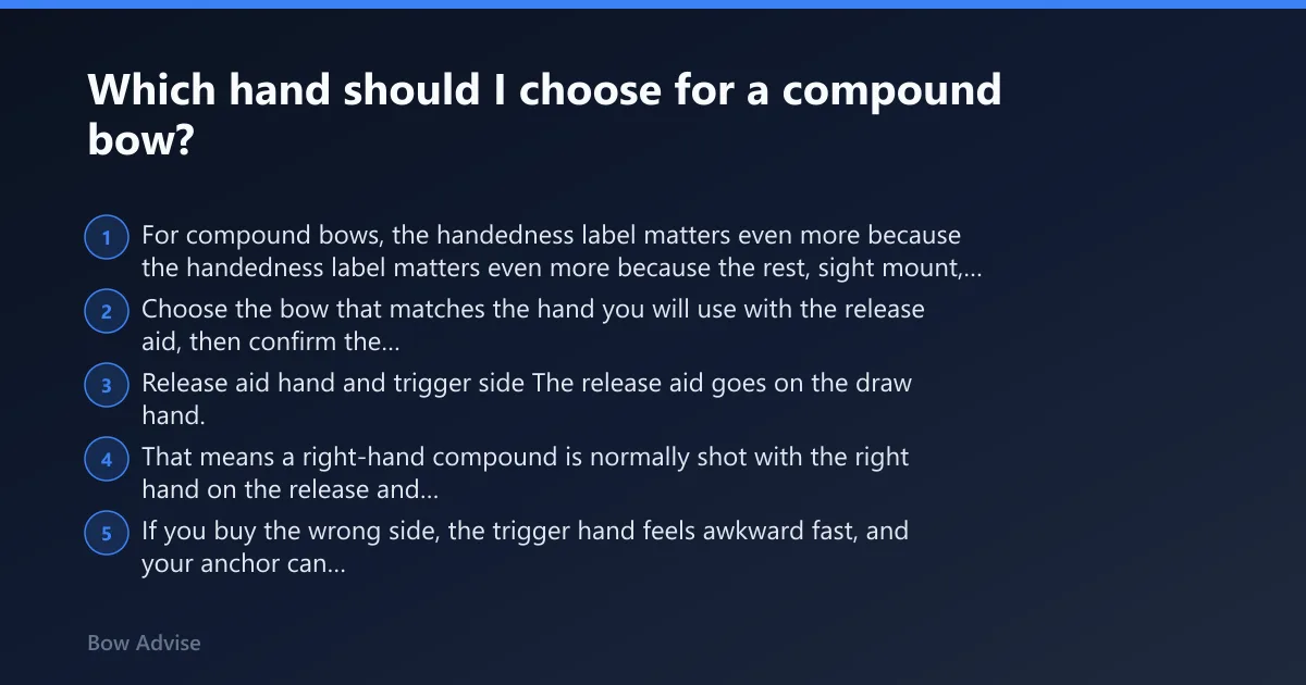 Steps: Which hand should I choose for a compound bow?
