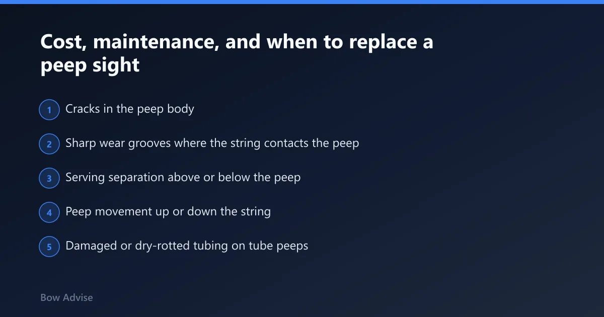 Steps: Cost, maintenance, and when to replace a peep sight