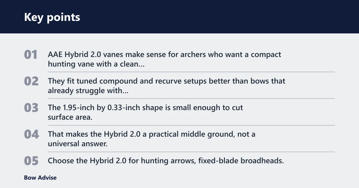 Key points: Verdict on AAE Hybrid 2.0 vanes