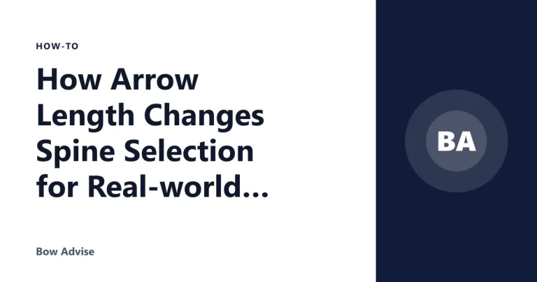 How Arrow Length Changes Spine Selection for Real-world Setups