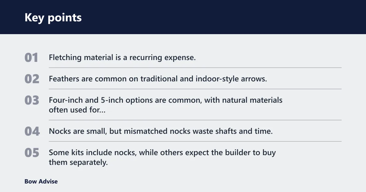 Key points: Consumables and spares
