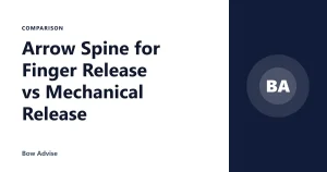 Arrow Spine for Finger Release vs Mechanical Release