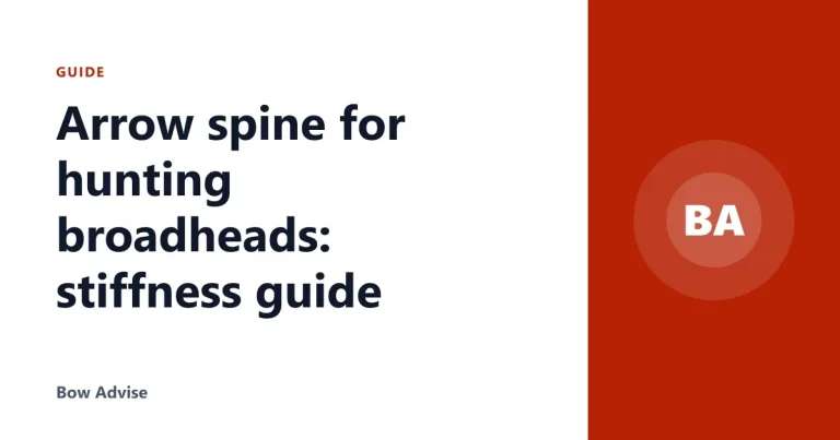 Arrow spine for hunting broadheads: stiffness guide
