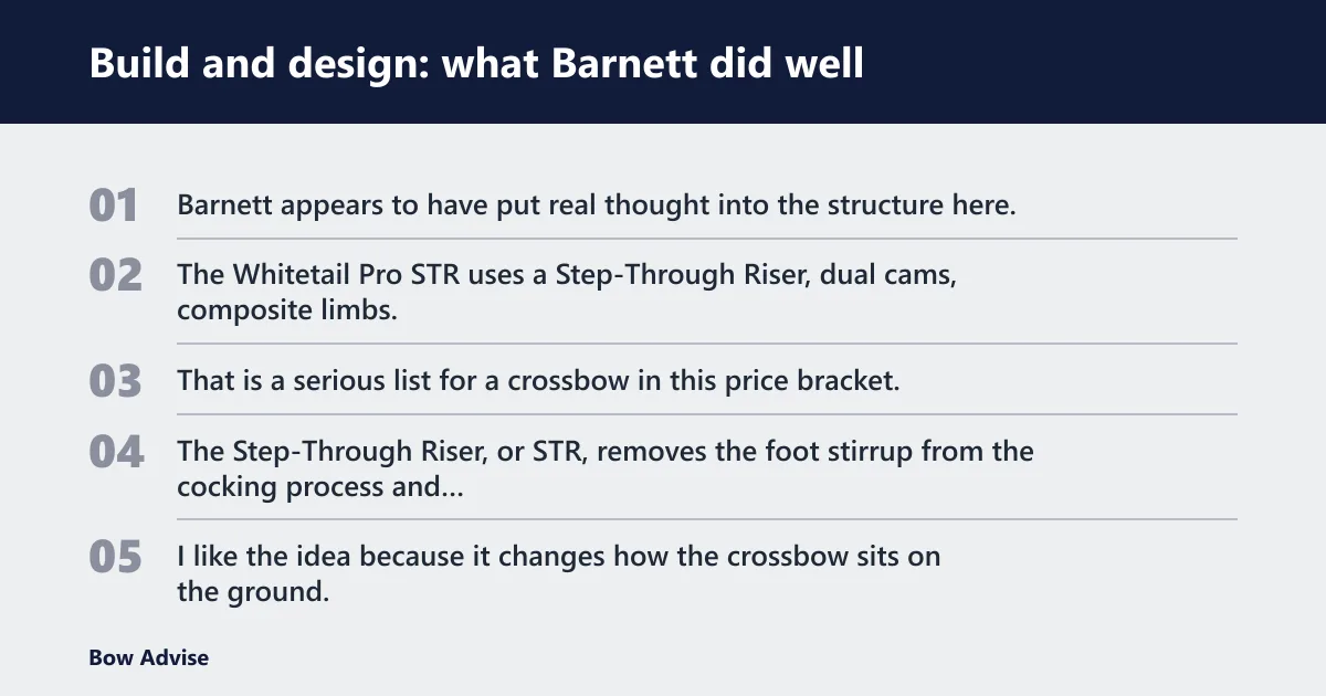 Steps: Build and design: what Barnett did well