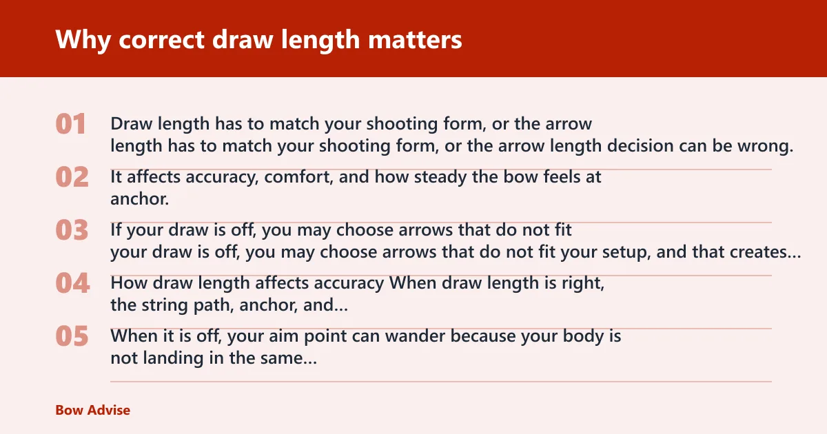 Steps: Why correct draw length matters