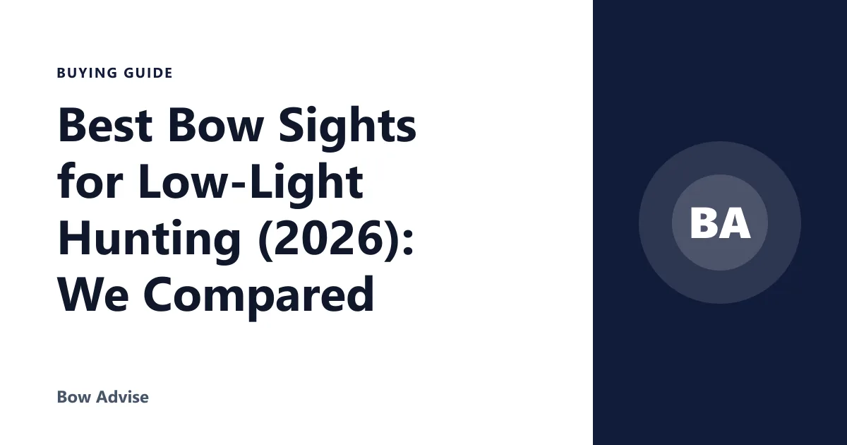 Best Bow Sights for Low-Light Hunting (2026): We Compared