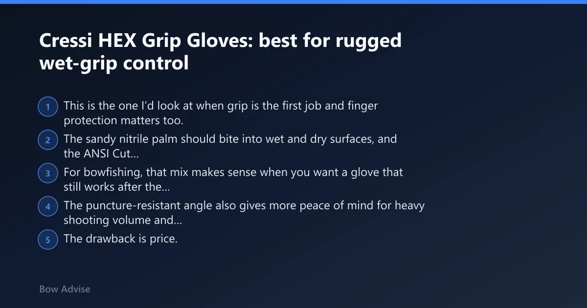 Steps: Cressi HEX Grip Gloves: best for rugged wet-grip control