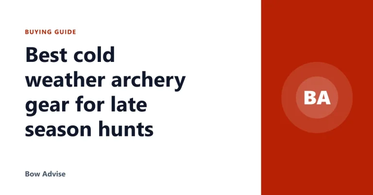 Best cold weather archery gear for late season hunts