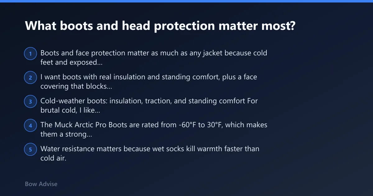 Steps: What boots and head protection matter most?