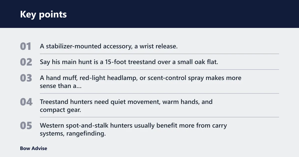 Key points: What makes a gift useful for a bowhunting dad?