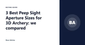 3 Best Peep Sight Aperture Sizes for 3D Archery: we compared