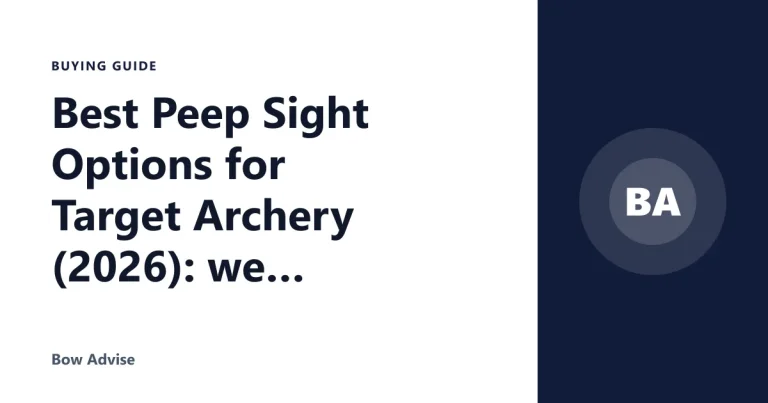Best Peep Sight Options for Target Archery (2026): we compared