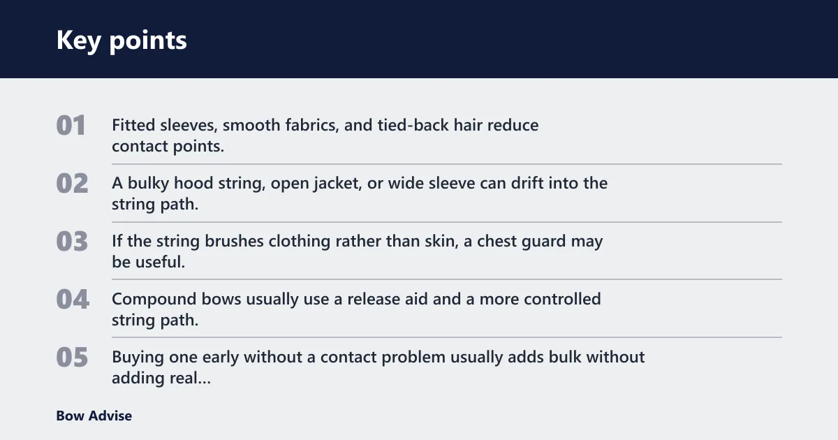 Key points: When does a chest guard help?