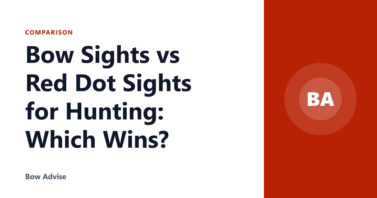 Bow Sights vs Red Dot Sights for Hunting: Which Wins?