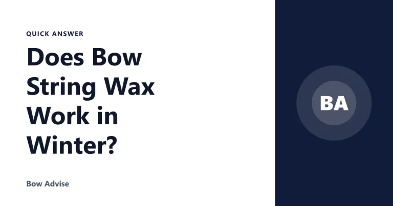 Does Bow String Wax Work in Winter?