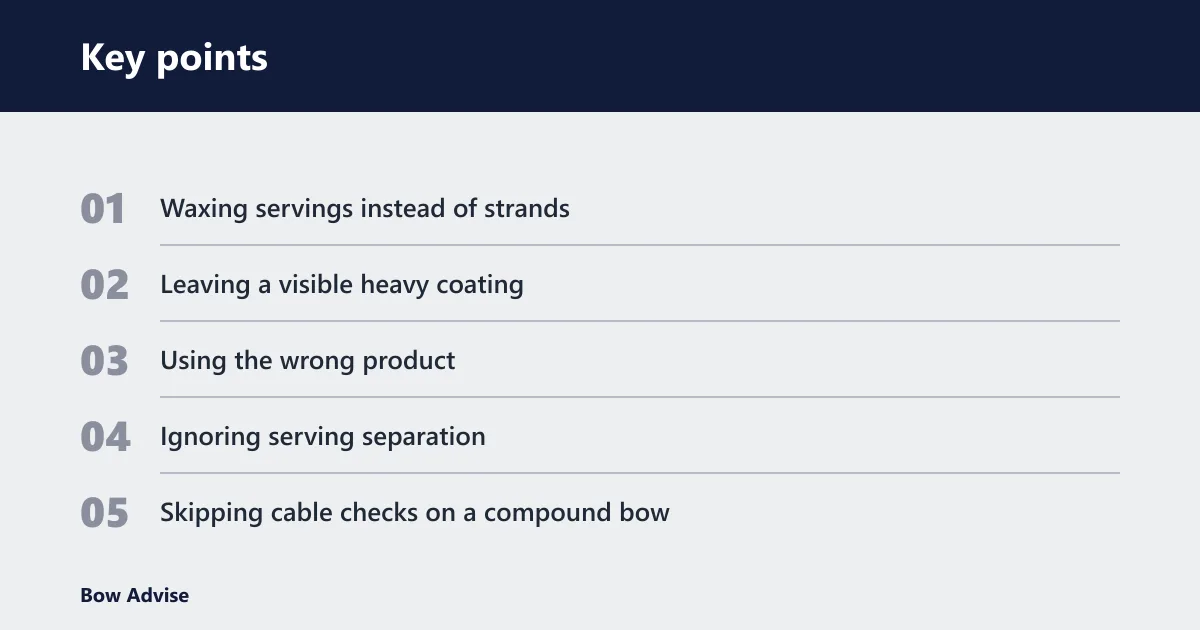 Key points: Common mistakes