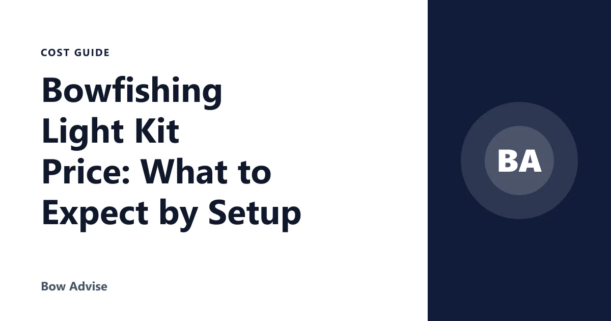 Bowfishing Light Kit Price: What to Expect by Setup