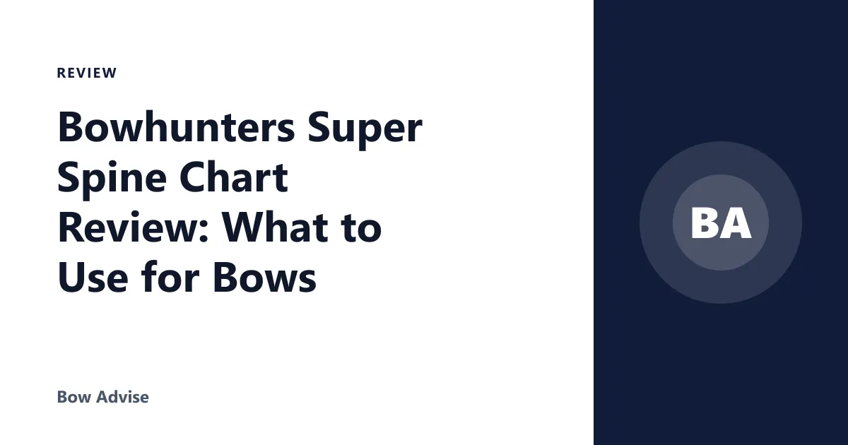 Bowhunters Super Spine Chart Review: What to Use for Bows