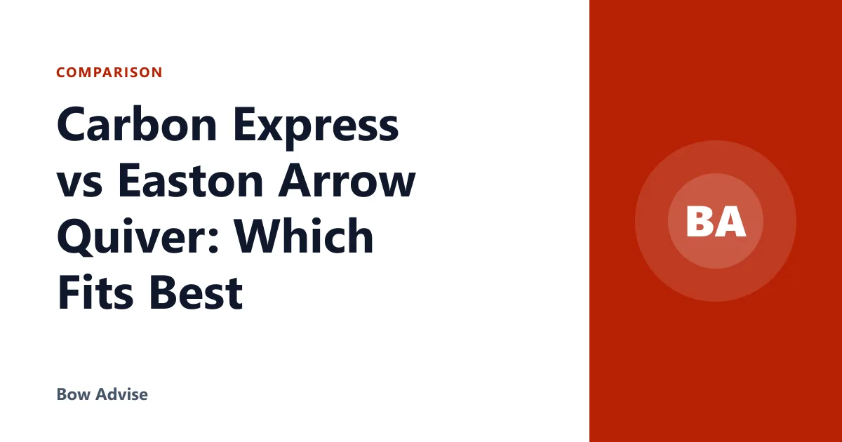 Carbon Express vs Easton Arrow Quiver: Which Fits Best