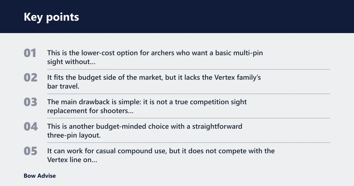 Key points: Alternatives