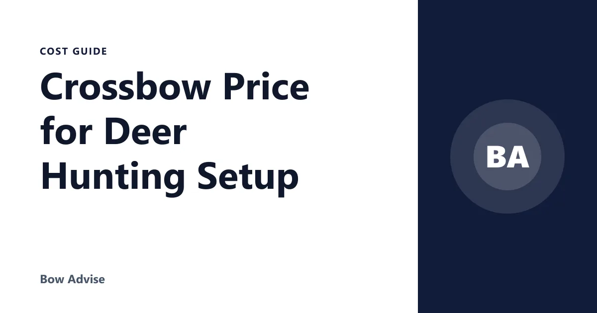 Crossbow Price for Deer Hunting Setup