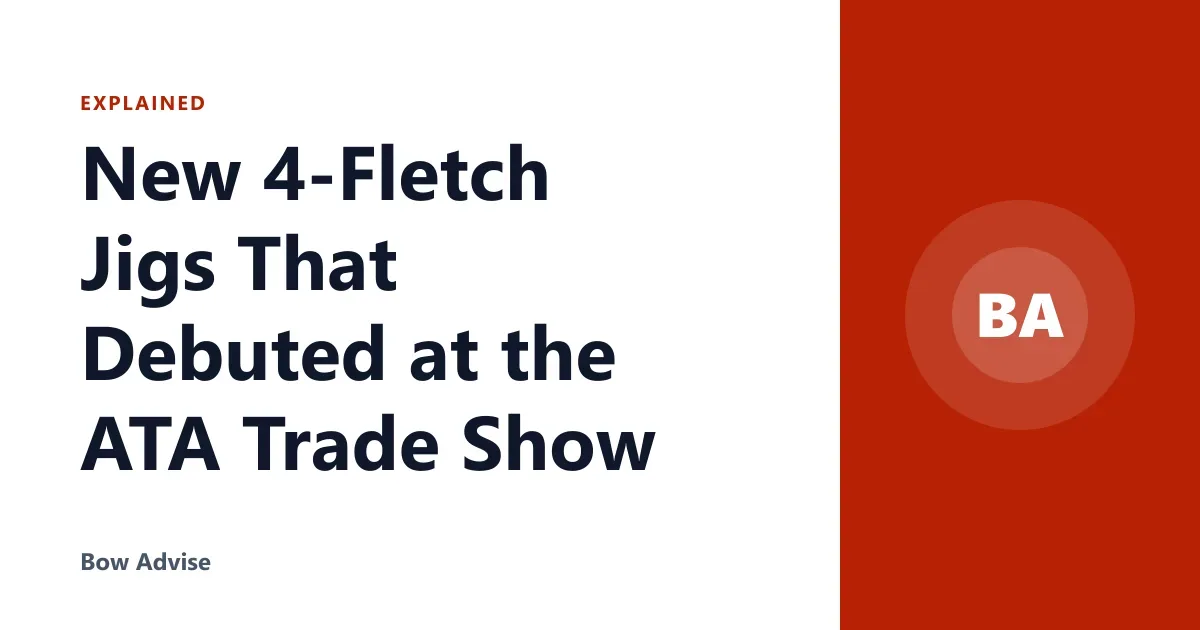 New 4-Fletch Jigs That Debuted at the ATA Trade Show