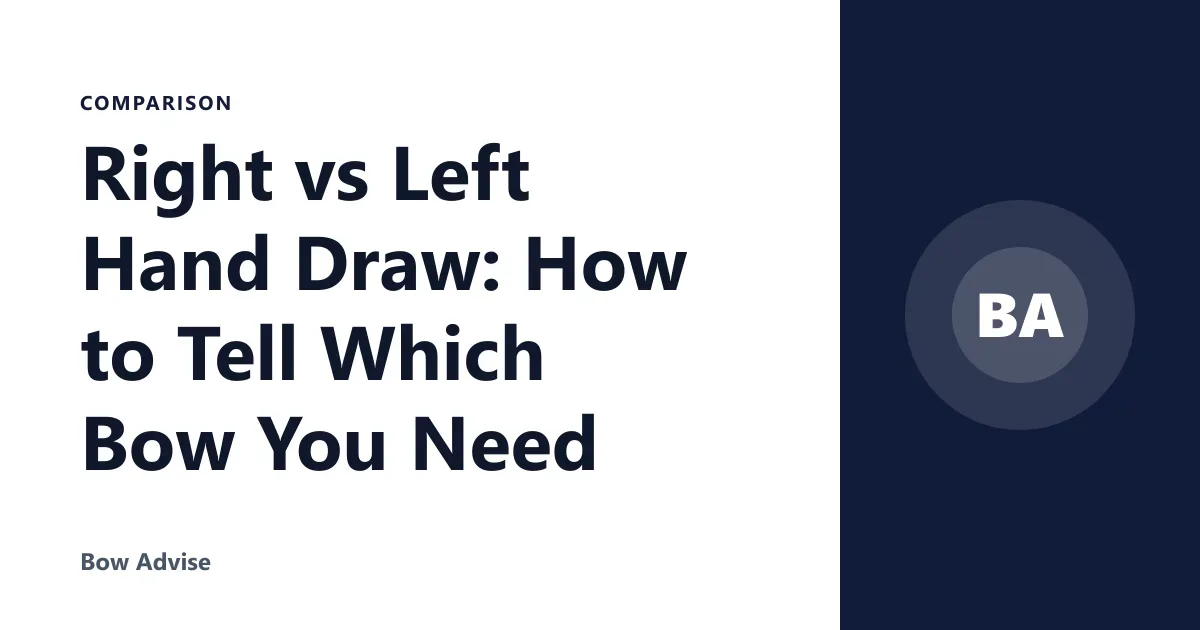 Right vs Left Hand Draw: How to Tell Which Bow You Need