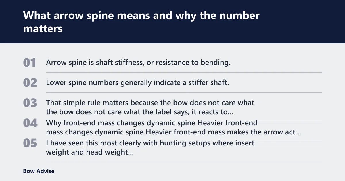 Steps: What arrow spine means and why the number matters