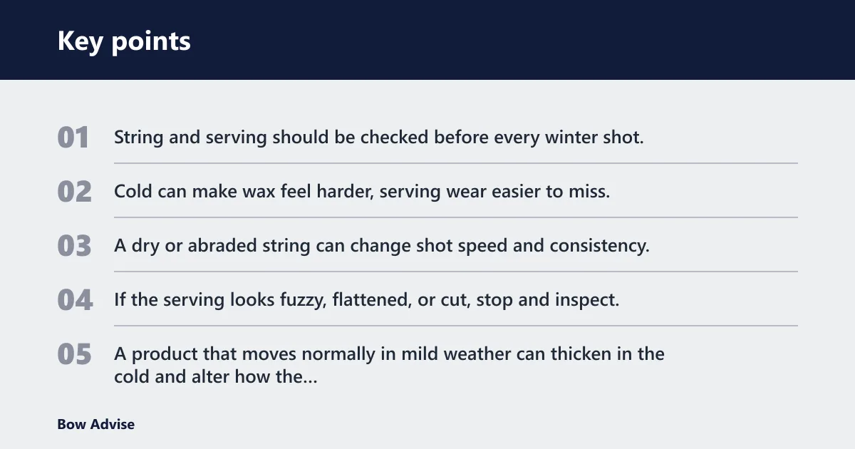 Key points: What fails first in the cold