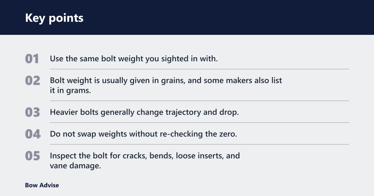 Key points: Do bolts and scopes need re-checking after a cold snap?