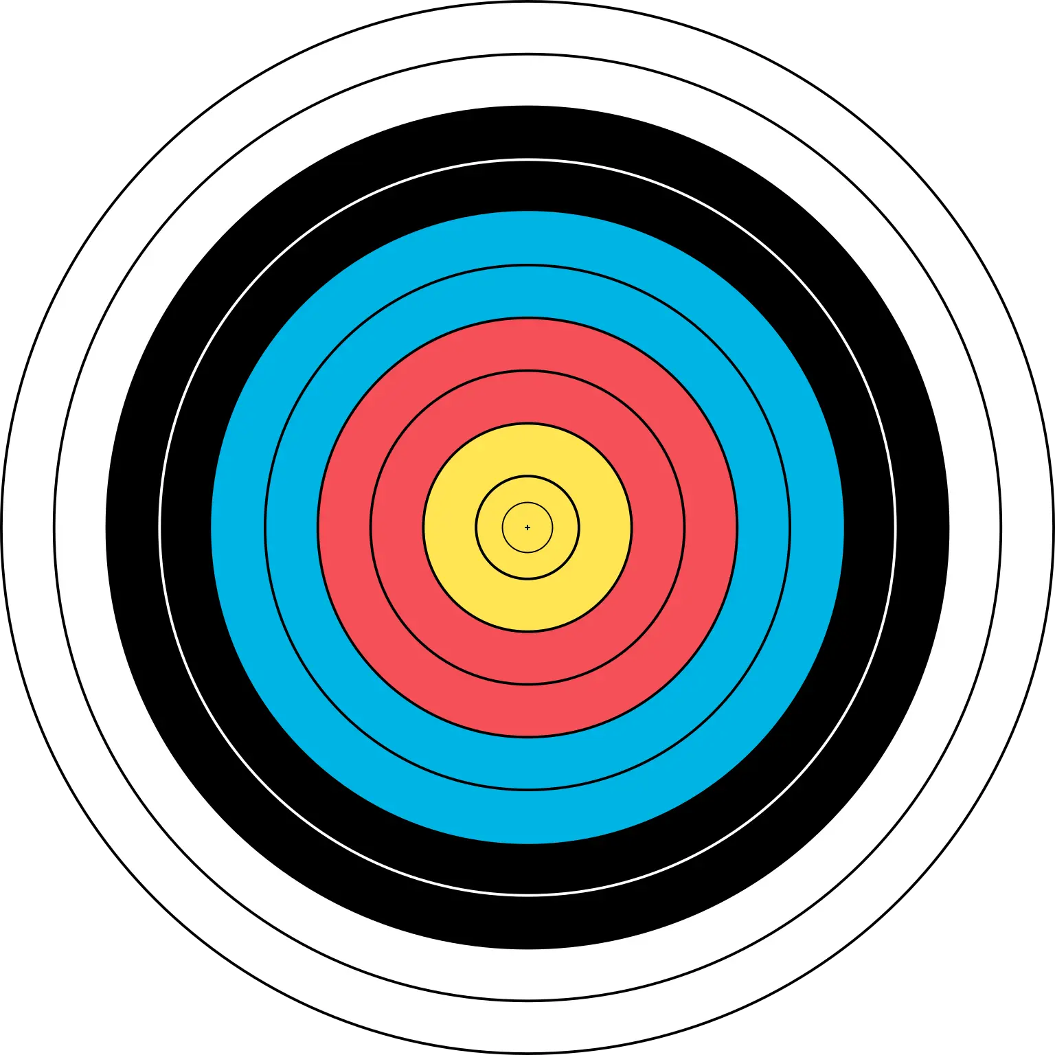 Hand pressing a layered foam archery target with visible arrow holes