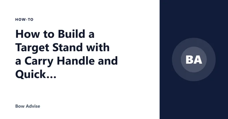 How to Build a Target Stand with a Carry Handle and Quick Setup