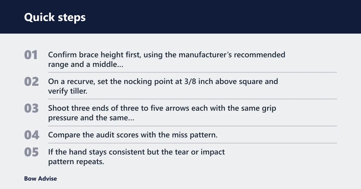 Quick steps: Step-by-step grip pressure check
